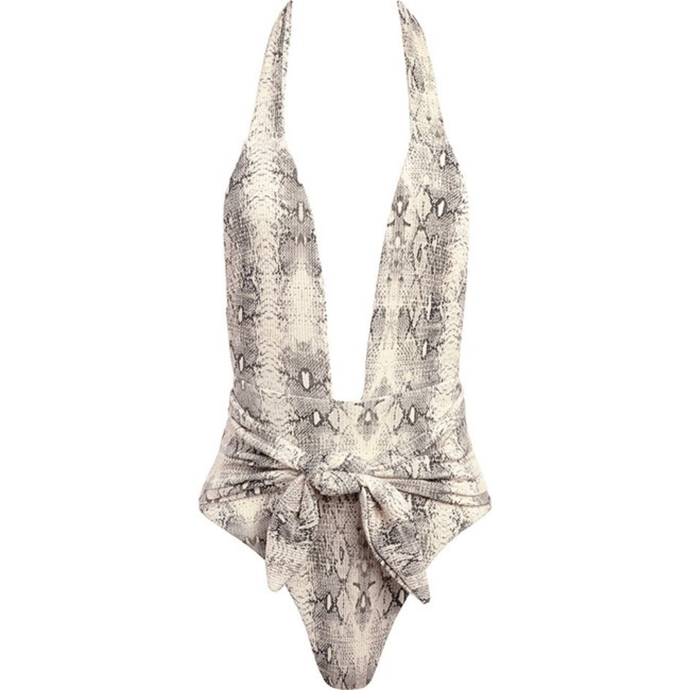 Montce One Piece Snake Print Swimsuit